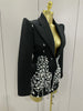 Sparkly Crystal Chains Pearls Long Sleeve Mini Dress Women Birthday Evening Party Nightclub Outfit Singer Wedding Costume