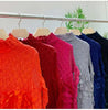 High End Pleated Dress For Women Turtleneck Long Sleeves Tassel Elegant Style Ladies Holiday Clothing Spring 2R7632