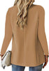 Spring Autumn Women Solid Casual Slim Blazer Elegant Chic Office Lady Basic Suits Jacket Long Sleeve Notched Collar Blazers