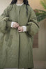 Oversized Diamond Plaid Down Cotton Jacket European Women Coat Long Lightweight Cotton Jacket Winter Parka Coat Female