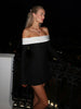 Off Shoulder Long Sleeves Slim Mini Dress Women's Sexy Elegant Outfit Prom Birthday Party Clubwear Spring Dress