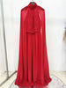 High Street Designer Party Vestido Women's Drifting Sleeves Chiffon Pleated Holiday Long Dress