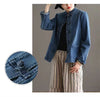 2026New Spring Autumn Denim Jacket Women Single-Breasted Long Sleeve Short Jeans Coat Female Casual Cowboy Overcoat Ladies Tops