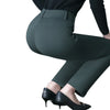 Black Women's High Waist Stretch Suit Pants, Slim Trousers, Purple Green Brown Pantalones, Asian Size M-6XL
