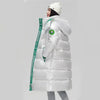 Winter Puffer Parkas Coat Womens Thicken Warm Long Down Cotton Coat Oversized Cotton-Padded Jacket Windproof Hooded Overcoat