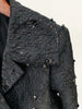 High Street Runway Designer Jacket Women's Beaded Floral Jacquard Trimmed Jacket