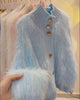 Women Fur Faux Knitted Cardigan Sweater Jacket Korean Style Womens Sweaters Autumn Women's Clothes Knitwear V Neck Knit