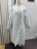 Women Solid Casual Long Trench Coat Lapel Collar Single Breasted Long Sleeve Loose Windbreaker Spring Autumn Streetwear