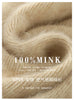 Women' 100%Pure Mink Cashmere Dress Stand-Up Collar Buckle Slim Knit Long Skirt High Waist Over The Knee Bottoming Dress