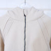 Lulu Flora Winter women's sports sweater camping half-zip hooded shirt with fleece outdoor running warm jacket, thickened