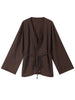 Women's Trousers Sets V-neck Crinkle Wave Texture Lace Up Tops High Waist Straight Trousers Street Office Lady Partywear