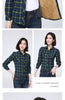 Winter Women's Warm Plaid Shirt Coat Casual Fleece Velvet Plus Thicke Jacket Tops College Style Woman Clothes Outerwear