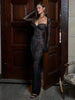 Sexy Valentine's Day Dress Women Patchwork Jacquard Double-Layer Elegant Coquette Evening Prom Party Long Bodycon