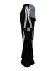 Women Denim Patchwork Pocket Side Wide Leg Loose Jogger Pants Active Jean Splicing Sweatpants Trousers
