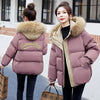 Cotton-Padded Jacket Women Winter Heavy Wool Collar Parkas Short Coat Female Thick Warm Down Cotton Overcoat Ladies Top