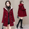 Shiny Down Cotton Coat Women Korean Winter Thick Warm Long Hooded Parkas Female Casual Windproof Jackets Ladies Outerwe