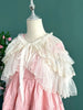 Lolita Short Shawl Coat Women Sweet Kawaii Lace Mesh Open Front Poncho Gothic Girls Retro Cute Princess Capes Outerwear