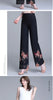 Double Layer Printed Chiffon Wide Leg Pants For Women SummerNew High Waisted Loose Dance Swing Pants Drooping Skirt Female Pants