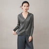 Casual Zipper Hooded Pleated Women's Jacket Spring Loose Solid Color Zipper Design Niche Cardigan Coat 2DB6163