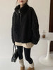 Faux Lambs Women Jacket Y2K Autumn Plush Thick Zipper Warm Coats Streetwear Long Sleeve All Match Hairy Outerwear