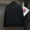 Women's Short Jacket Spring Autumn High-grade Tweed Lady Casual Outerwear Solid Single Breasted Ladies High-Quality Coat