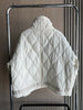 Quilted coat for women Quilted Jacket With Ties beige drawstring high neck pocket clip cotton jacket for women