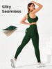 2-Piece Suit, Women's Yoga Suit, Beautiful Back High Waist Trousers Combination, Seamless Elastic Ideal Gym Clothing
