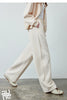 Women's Lazy Academy Soft American Curved Leg Trousers Autumn Paneled Design Pear Figure Shaping Pants