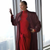Turtleneck Long Sleeve Maxi Dress For Women Irregular Bodycon Long Dress Femme Temperament Evening Dress