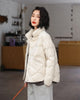 Janveny 90% White Duck Down Jacket Women Ultra Light Down Coat Casual Loose Stand-Up Collar Clothes Waterproof Windproof Outwear