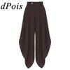 Women Palazzo Pants Trousers Casual SlacksBaroque Pleated Loose Wide Leg Pants Daily Commute Office Pants Women's Trousers