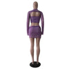 Women Sexy Dancing Dress Set Women's Beaded Knitted Sweater Three Piece Set Looking
