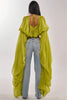 Square Neck Flowy Tunic Blouse Batwing Long Ruffle Maxi Cape Sleeve Loose Chiffon Blouse Women Boho Casual Elegant Flowy Shirt