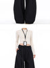 High Waist Women Suit Pants Straight Office Ladies Korean Trousers Casual Button Loose Female Black Pants