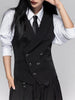 women's casual suits with a lapel collar, business vest, British style sense, gun lapel collar, slim fit vest, jacket