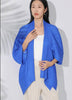 Pleated Spring Women's Cardigan Short Coat Chic Outerwear Unique Design Laeple Half Sleeve Jackets