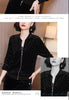 Leisure Golden Velvet Coat Women's Spring Autumn Korean Loose Zipper Jacket Large Size Baseball Outwear Jacket 5XL