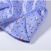 Elegant Printed Waist Cinched Women's Jackets Stand Collar Single Breasted Bubble Sleeve Blouses Summer Lady Commute Tops