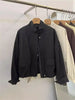 Korean Short Stand-up Collar Jacket Women's Loose Windbreaker Coat Spring Autumn Leisure Tooling Jacket Coat Female Overwear Top