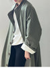 Lazy Loose Stand Up Collar Long Ttrench Coat For Women Spring Autumn Casual British Style Windbreaker Overcoat