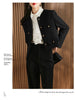 Short Black Jacket For Women's Spring And Autumn Suit Top Short Jacket Green Blazer Tweed Outwear Thick Jackets Lining