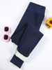 Women Velvet Leggings with Pockets Autumn Winter Warm Fleece Tights Velvet Solid Color Prevent Cold Leggings Stretch Leggings