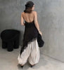 Casual Loose Jogger Bloomers Pants Women High Waist Trousers Female Loose Pleated Bloomers Pants Streetwear