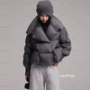 Lagabogy Winter Puffer Jacket Women Short 90% White Duck Down Coat Female Streetwear Warm Parkas Removable Sleeves Outwear