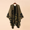 Fitshinling Auspicious Cloud Pattern Winter Shawls And Wraps Bohemian Fringe Oversized Womens Winter Ponchos And Capes