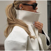 Retro Crocodile Pattern Short Women's Leather Jacket High Collar Zipper Loose Long Sleeve Jackets Lady Street Daily Wear