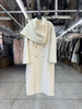 Elegant Big Scarf Collar Double Breasted Wool Coat Women Loose Korean Cashmere Winter Jacket