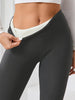 Women's Warm High Waisted Leggings For Autumn and Winter Elastic and Comfortable Flattering Fit Durable Fabric