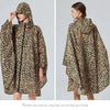 Big Size Women Leopard Raincoat Lightweight Rain Coat Poncho Ladies Waterproof Cloak Raincoats Adults Windproof Rainwear