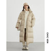 Women Down Coats Long Thick Warm Down Jackets Overcoat White Duck Down Loose Casual Jacket Autumn Winter